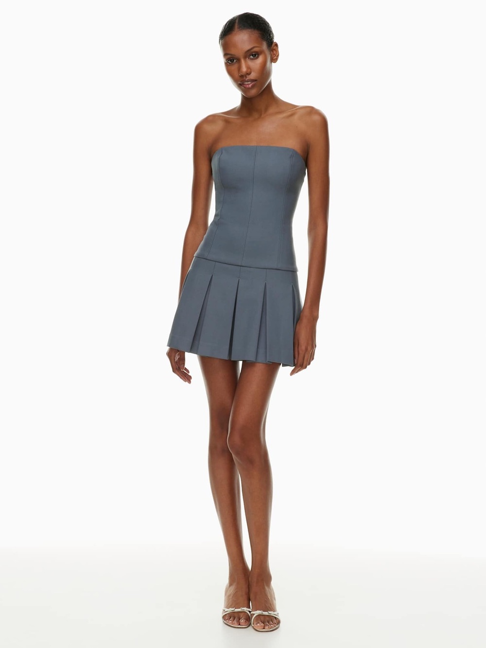 Aritzia Wilfred Polished Dress Mini Dress in Vintage Navy Like New
